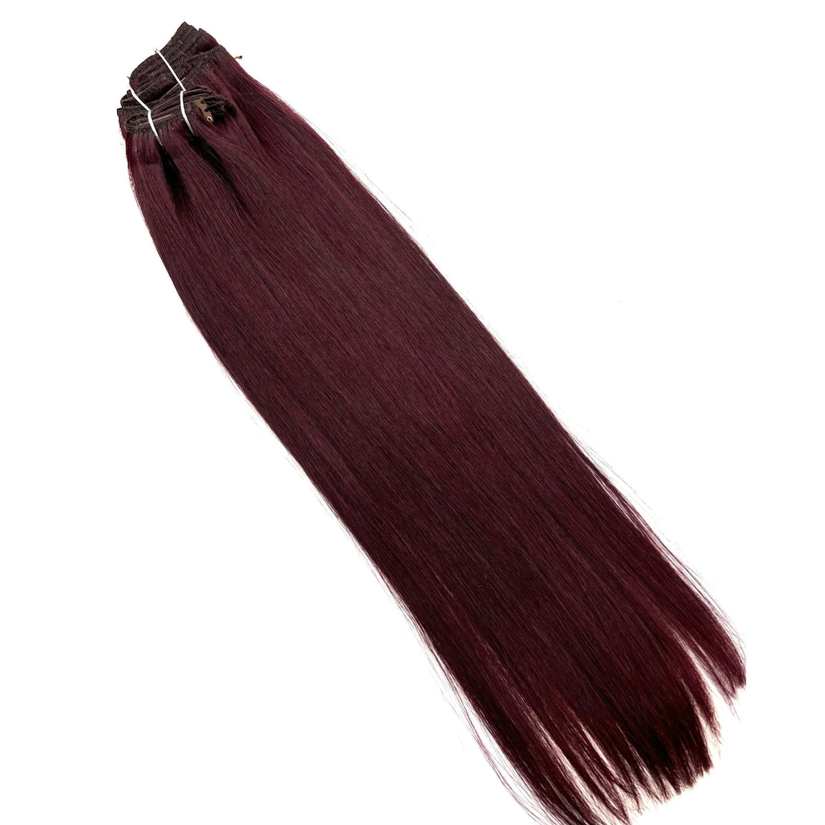 VIP ClipeX Clip-In Hair Extensions 100% Human Hair, Silky Straight 18 Inch (140g) Full Head Set